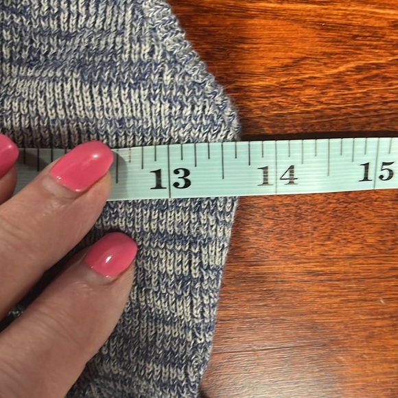 Free People Womens Tunic/Mini XS/S Heather Blue Racer Back Crochet Details Knit - Picture 8 of 10